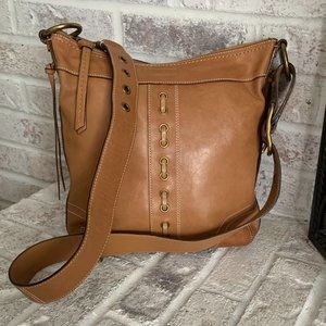 Vintage Coach Crossbody Tan Leather Bag #10399